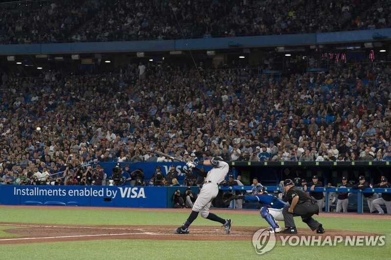 MLB 에런 저지, 마침내 61호포…61년 만에 AL 최다 홈런 타이(종합)