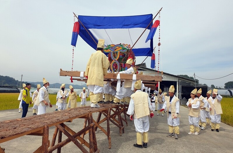 [픽! 부여] 충남무형문화재 제22호 '용정리 상여소리' 공개행사