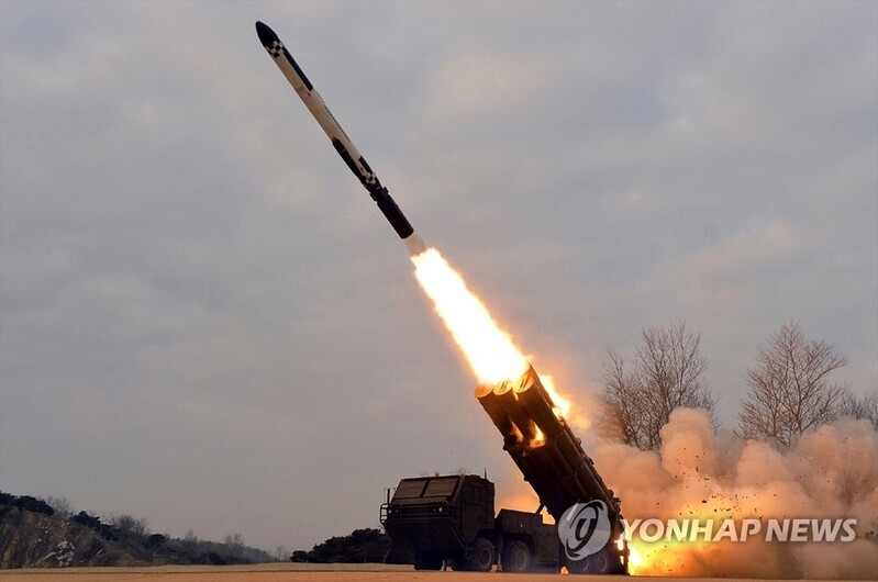 (LEAD) N. Korean leader inspects long-range cruise missile launches by 'tactical nuke' units