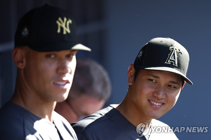 MLB 저지, 베이스볼 다이제스트 선정 '올해의 선수'…오타니 2위