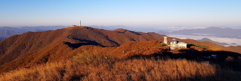 [픽! 단양] 갈색 옷 갈아입은 소백산