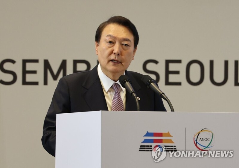 Yoon vows to infuse spirit of freedom, solidarity in sports