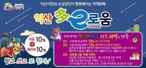 익산 지역화폐 누적 발행액 1조원 돌파…시민 70% 회원가입