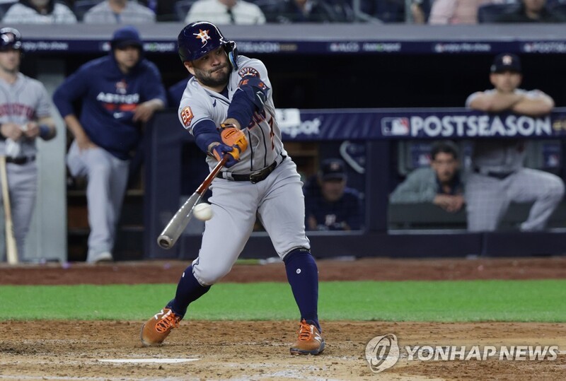 MLB 알투베, PS 25타수 연속 무안타…역대 두 번째 최장 불명예