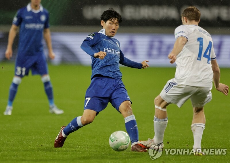 '홍현석 2도움' 헨트, 몰데에 4-0 대승…UECL 16강 PO 진출