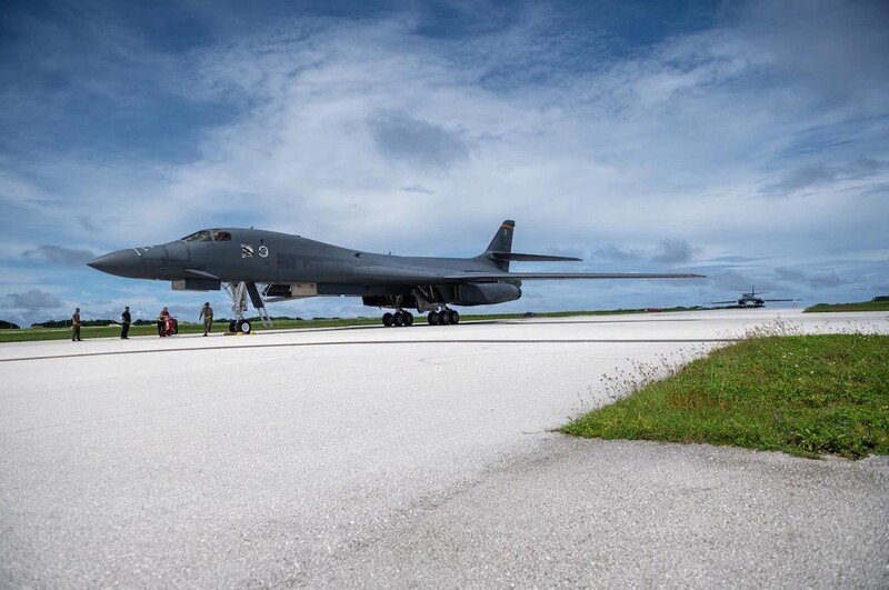 (LEAD) Allies wrap up joint air drills involving two B-1B bombers