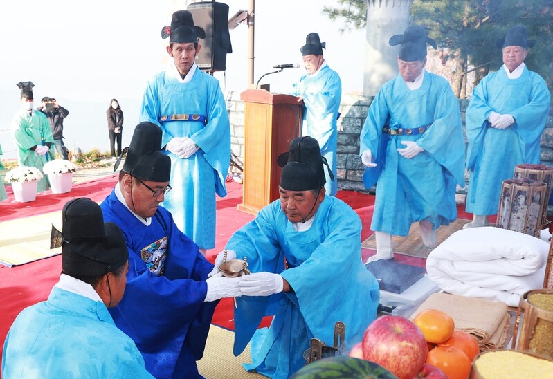 영월 봉래산 천제 봉행…"추수 감사·풍년 기원"