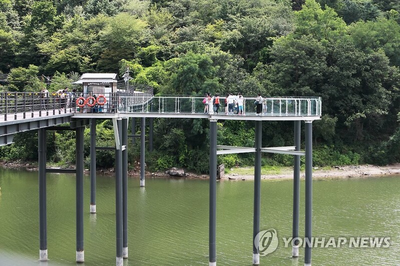 춘천 의암스카이워크 내년 3월까지 이용 제한
