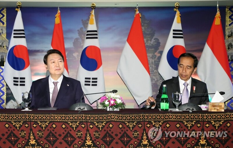 Yoon, Indonesian president discuss cooperation in high-tech, clean energy sectors
