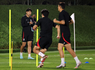 [Moment to Focus] S. Korean World Cup squad's training