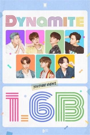 BTS' 'Dynamite' video surpasses 1.6 bln YouTube views