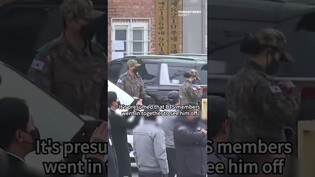 BTS Jin entering Army training center in Yeoncheon