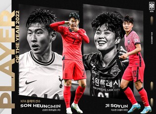 Son Heung-min named S. Korea's top male football player for 7th time