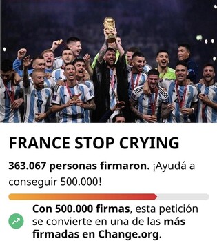 "그만 징징대"…프랑스 결승전 재경기 청원에 아르헨 팬 반격