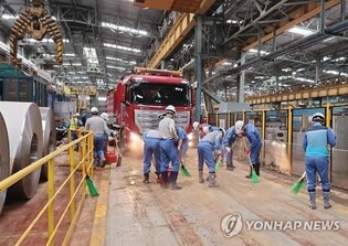 POSCO's typhoon-hit facilities nearly restored, production normalized: industry ministry