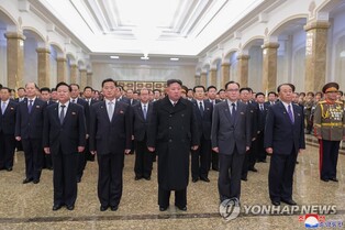 N. Korean leader visits late father's mausoleum