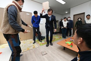 [동정] 조승환 해수장관, 설 앞두고 장애인 복지시설 방문