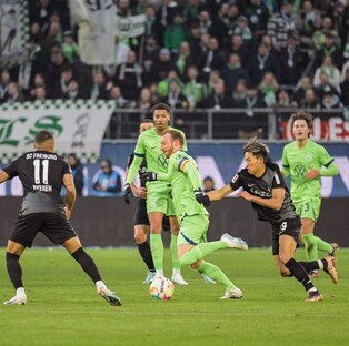 '정우영 57분' 프라이부르크, 볼프스부르크에 0-6 대패