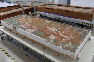 국보 '부석사 조사당 벽화' 내부는…보존처리 과정서 첫 확인