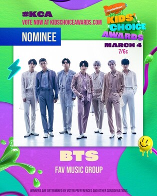BTS nominated as ‘Favorite Music Group’ for 2023 Kids’ Choice Awards