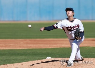 Sidearm pitcher for S. Korea brimming with confidence after 1st pre-WBC scrimmage