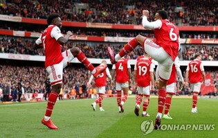EPL 선두 아스널, C.팰리스 4-1 완파…2위 맨시티와 승점 8 차이