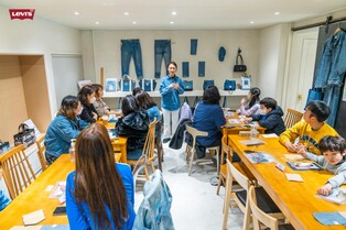 낡은 청바지가 카드지갑으로…리바이스키즈, 업사이클링 행사