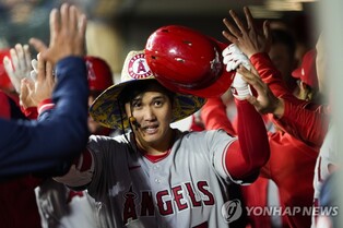 오타니, 연이틀 130ｍ 넘는 대형홈런…역전 결승 시즌 2호포