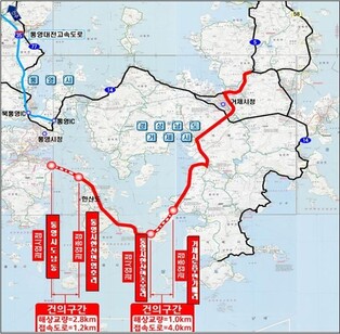 남해안 아일랜드 하이웨이 핵심축 '한산대첩교' 건설 청신호