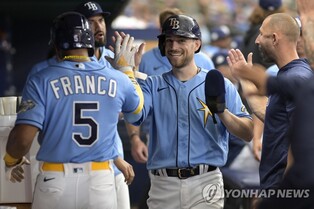 관중도 없고, 투자도 없는데…MLB 탬파베이, 개막 후 8연승 질주