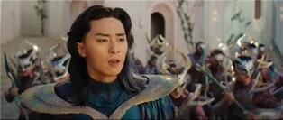 Blue armor, long hair...Park Seo-joon in 'The Marvels'