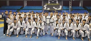 남승현 국기원 단장, 60세 생일에 3.1ｍ 공중 격파…기네스 기록