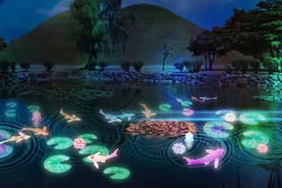 경주 대릉원의 밤, 빛으로 물든다…한달간 미디어아트 운영