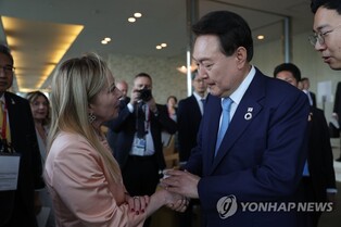 Yoon consoles Italy PM over deadly flooding