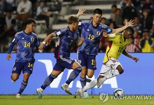 [U20월드컵] 콜롬비아, 일본에 역전승…16강 진출 확정