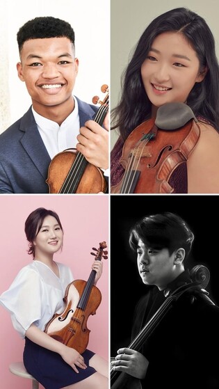 삼성문화재단, 랜들 구스비·박수예·이해수·한재민 악기 후원