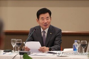 Assembly speaker stresses 'wise national strategy' to counter geopolitical tensions at Yonhap peace forum