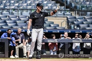 MLB 홈런왕 저지, 발가락 부상 후 첫 라이브 배팅