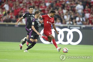 김민재, 프리시즌 '데뷔 도움'…뮌헨은 리버풀에 4-3 역전승