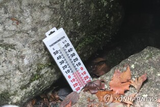 바위틈에서 찬바람 '쌩쌩' 밀양 얼음골…19∼20일 '냉랭한 축제'