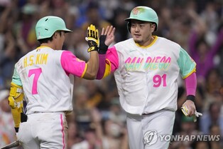 최지만 "농담으로 같이 뛰자고 했는데"…김하성 "시너지 기대"