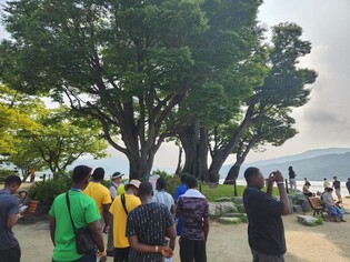 "아름답네요"…양평 두물머리·성남 대광사 찾은 잼버리 대원들