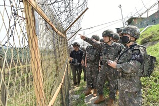 Top general visits border units to check readiness ahead of major joint drills with U.S.