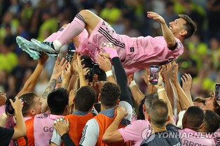 7경기 연속 골 메시, 개인 통산 44번째 트로피…마이애미 우승