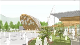 춘천시 의암공원 야외공연장 지역산 목재로 건립한다