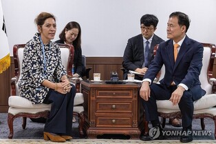 Unification minister meets U.N. rapporteur for N. Korea's human rights