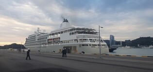 호화 크루즈선 '실버 위스퍼호' 여수 입항