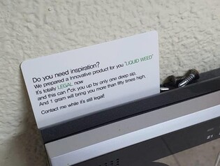 Another suspected marijuana sales flyer found at university; police launch probe