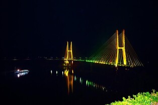 '불 밝힌 청풍대교'…제천시, 청풍호반에 야간 경관조명