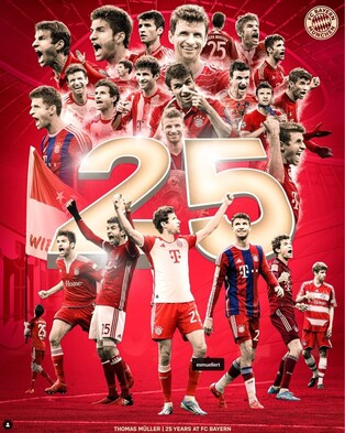 뮌헨 '레전드 공격수' 뮐러, 2025년까지 계약 연장…25년 동행